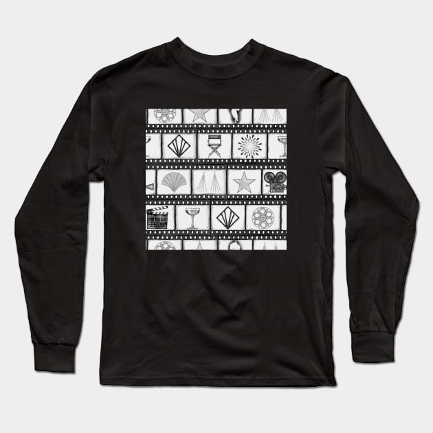 Old Hollywood Film Long Sleeve T-Shirt by HB Loves Crafts